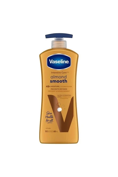 VASELİNE Intensive Care Hand And Body Lotion Almond Smooth 20.3 Oz 600 ml ürün görseli 1