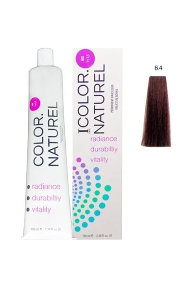 COLOR NATUREL Kalıcı Saç Boyası 100 Ml - 6.4 Koyu Bakır ürün görseli 1