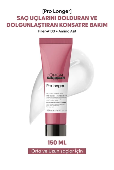 L'OREAL PROFESSİONNEL Serie Expert Pro Longersaç Boylarının Görünümünü Yenileyici Veyoğunlaştırıcı D ürün görseli 1