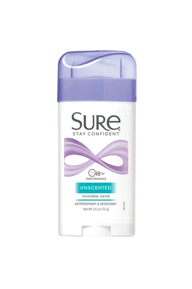 SURE Stay Confıdent Unscedted İnvisible Solid Deodorant 73 gr ürün görseli 1