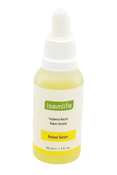 İSEMLİFE Onarıcı & Besleyici Yaşlanma Karşıtı Bakım Serumu 30 ml (RETİNOL 1 %) ürün görseli 1