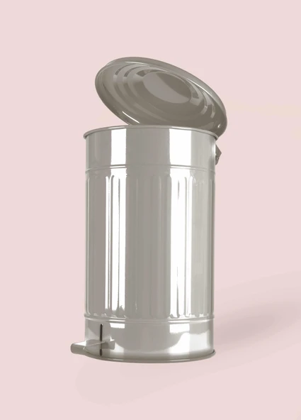 The Mia Çöp Kovası Mutfak 30 Lt Bej GLV0767 - Resim 3