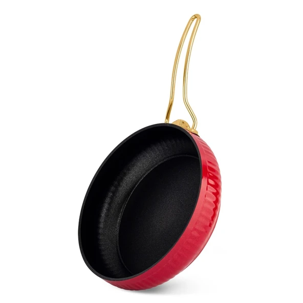 Lines Altın Metal kulp Güveç Tava Kırmızı - 26 Cm ürün görseli 1