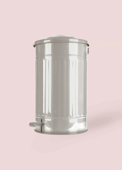 The Mia Çöp Kovası Mutfak 30 Lt Bej GLV0767 - Resim 2