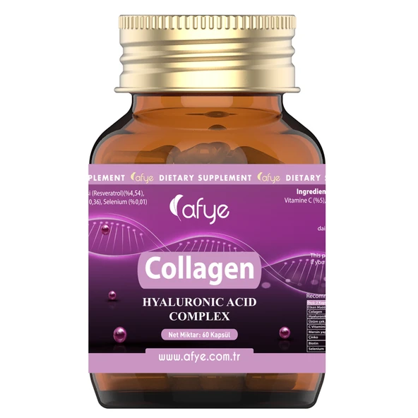 Afye Collagen Hyaluronic Acid Complex (60 Kapsül) ürün görseli 1