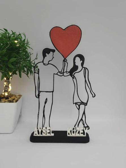 Ebedi Aşk 3D Baskılı Dekor Sevgililer Günü veya Yıldönümleri için Benzersiz Romantik Hediye ürün görseli 1