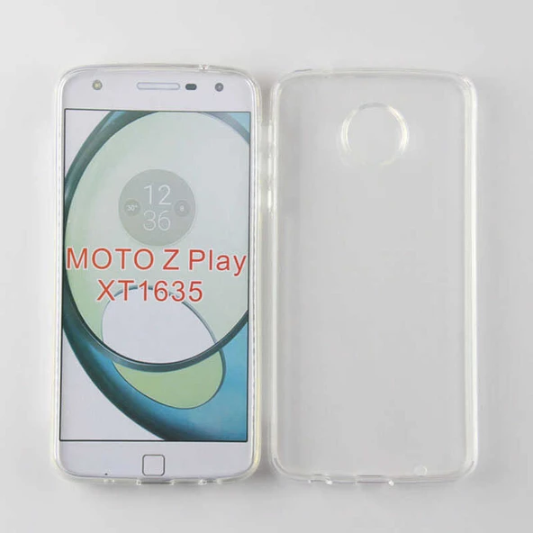 Lenovo Moto Z Play Kılıf Zore Şeffaf İnce ve Esnek Süper Silikon ürün görseli 1