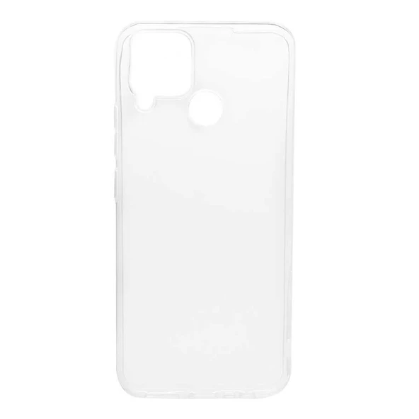 Realme C15 Kılıf Zore Şeffaf İnce ve Esnek Süper Silikon Kılıf ürün görseli 1