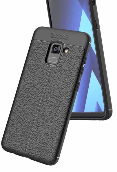 Galaxy A8 2018 Kılıf Zore Niss Deri Desenli Silikon Kılıf ürün görseli 1