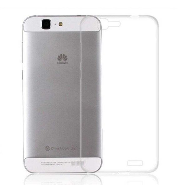 Huawei Ascend G7 Kılıf Zore Şeffaf İnce ve Esnek Süper Silikon ürün görseli 1