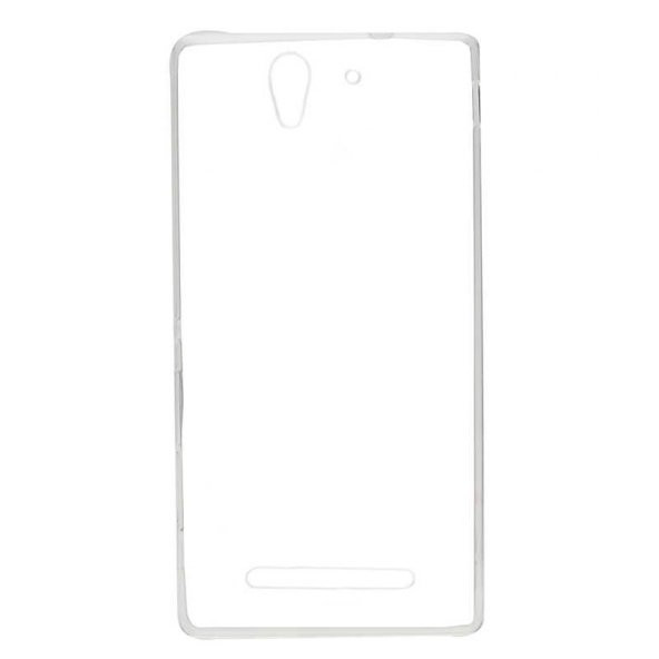 Sony Xperia C3 Kılıf Zore Şeffaf İnce ve Esnek Süper Silikon ürün görseli 1