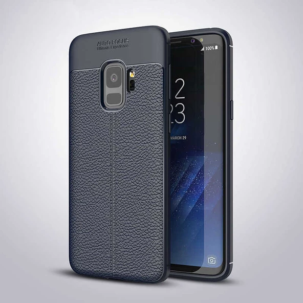 Galaxy S9 Kılıf Zore Niss Deri Desenli Silikon Kılıf ürün görseli 1