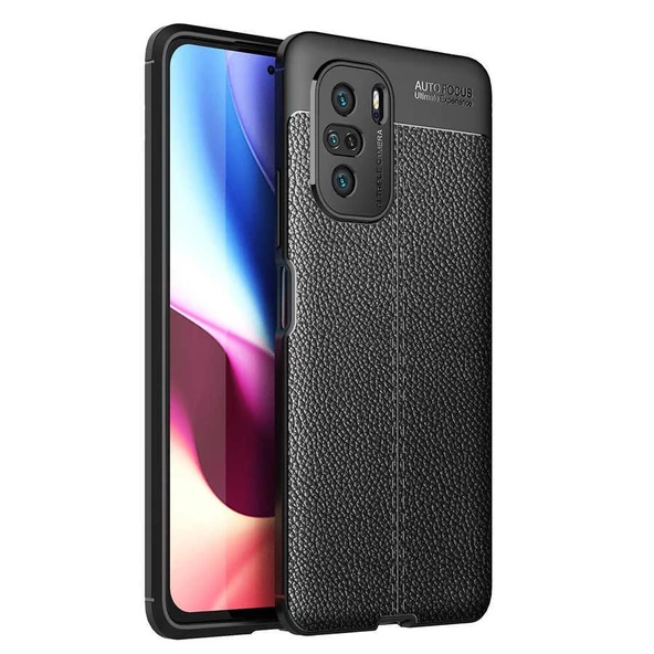 Xiaomi Redmi K40 Kılıf Zore Niss Deri Desenli Silikon Kılıf ürün görseli 1