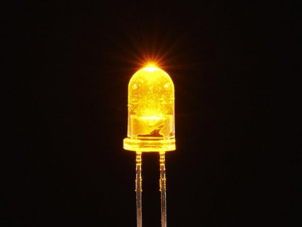 LED-5mm  SARI ŞEFFAF AT-LD/5MM-YC ( AMBER ) ürün görseli 1