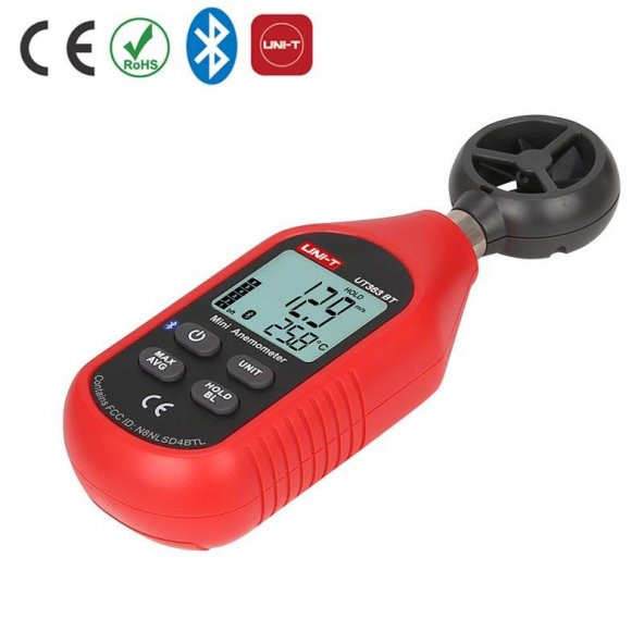UNI-T UT 363 BT Bluetooth Mini Anemometre - Resim 4