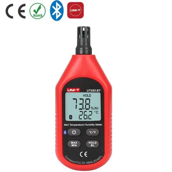 UNI-T  UT 333BT Bluetooth Mini Isı Nem Ölçer -10°/60°  0-100 Rh ürün görseli 1