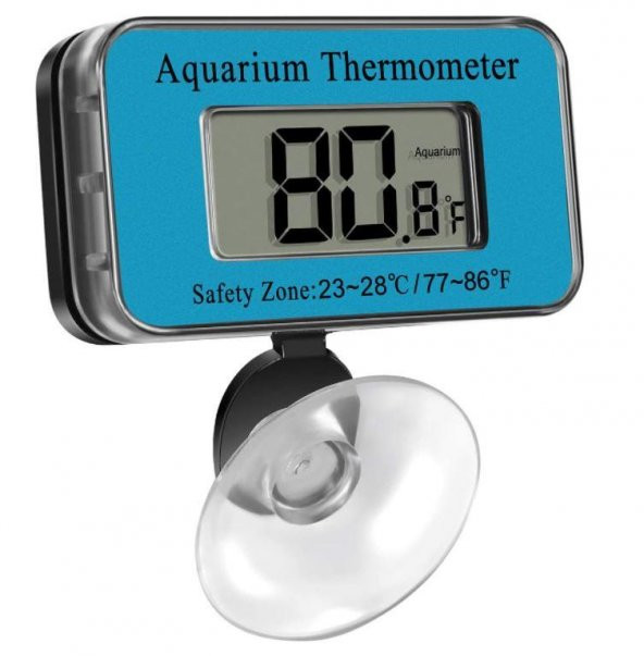 Akvaryum Termometresi AT-1  -50° / +70° LCD Dijital Ekran Su Geçirmez ürün görseli 1