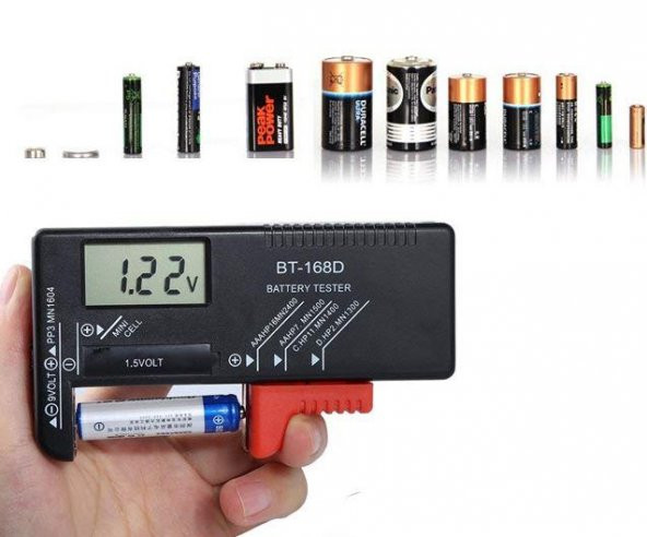 Bt-168d Lcd Dijital Pil ölçüm cihazı ürün görseli 1