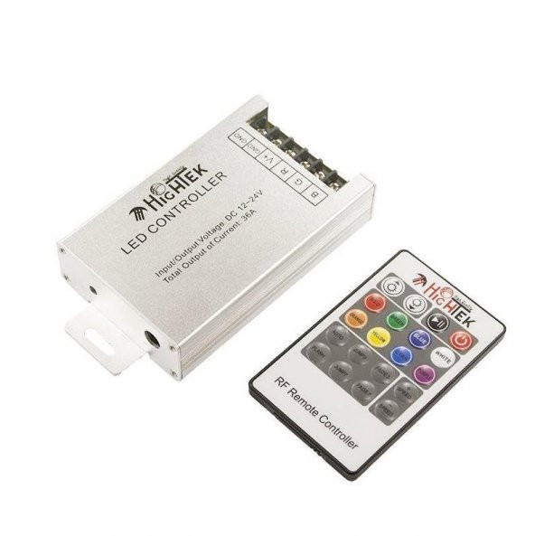 LED Kontrol RGB  Şerit Ledler için 3X12A  36A 12V 20 TUŞLU ürün görseli 1
