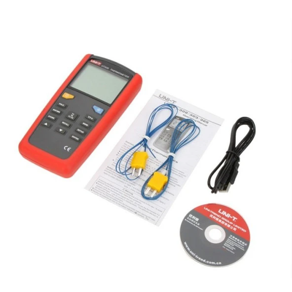 UNI-T UT 325 Çift Girişli Profesyonel Termometre USB Datalogger UT325 ürün görseli 1