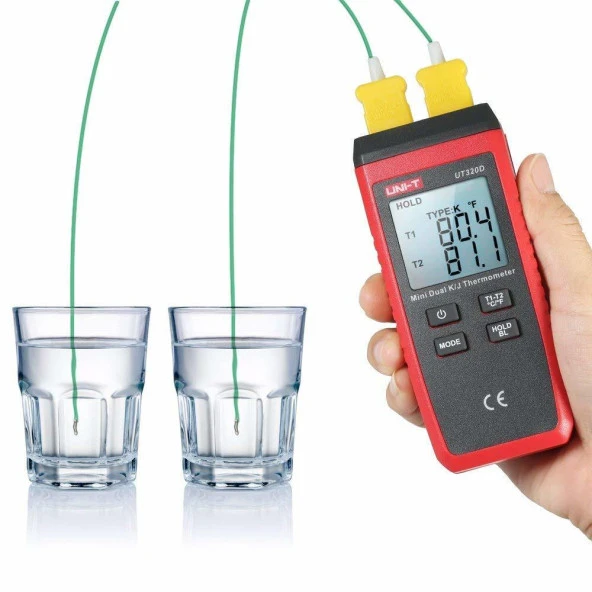 UNI-T UT 320D Kontak Tip Termometre -50 , +1200 Derece ürün görseli 1