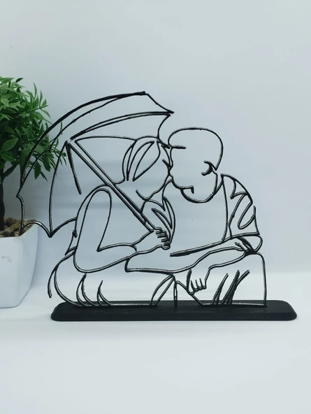 Kişiselleştirilmiş Çift 3D Baskı Masa Dekoru, Özel Çift Masa Dekoru, Sevgililer Günü Hediyesi, Sevgililer Günü Hediyesi, Yıldönümü Hediye Dekoru ürün görseli 1