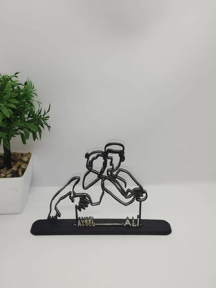 Kişiselleştirilmiş Çift Vücut 3D Baskı Masa Dekoru, Özel Çift Masa Dekoru, Sevgililer Günü Hediyesi, Sevgililer Günü Hediyesi, Yıldönümü Hediye Dekoru ürün görseli 1
