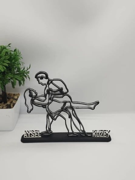 Kişiselleştirilmiş Aşk Dansı 3D Baskı Masa Dekoru, Özel Tango Dansçıları Masa Dekoru, Sevgililer Günü Hediyesi, Sevgililer Günü İçin Yıldönümü Hediye Dekoru ürün görseli 1