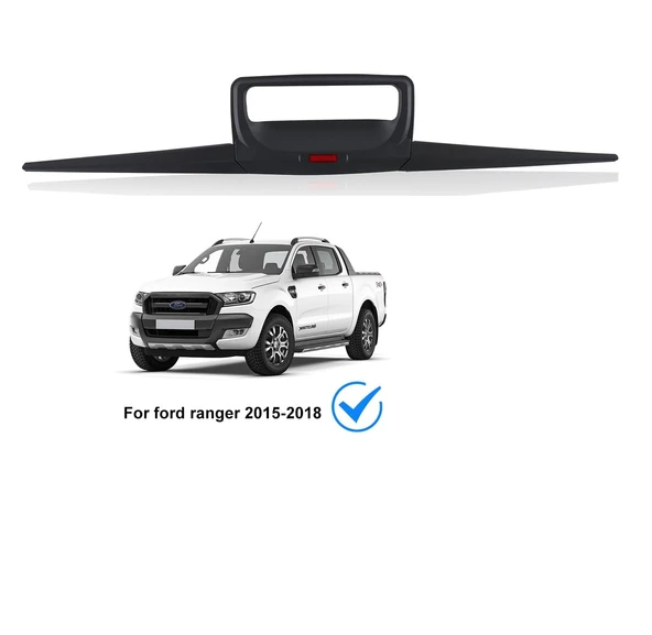 Ford Ranger Uyumlu 2015- Arka Bagaj Kapı Kolu Çevresi Abs (Plastik) Siyah ürün görseli 1