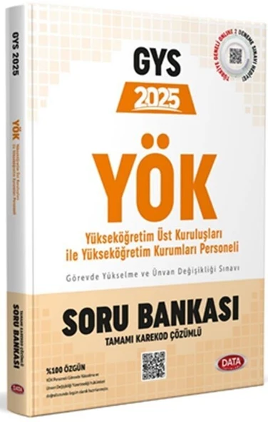 2025 GYS Yükseköğretim Üst Kuruluşları ile Yükseköğretim Kurumları Personeli Soru Bankası Data ürün görseli 1