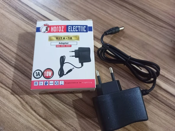 HOROZ VITA-10 10W 100-240V/12V 1A ADAPTÖR ürün görseli 1