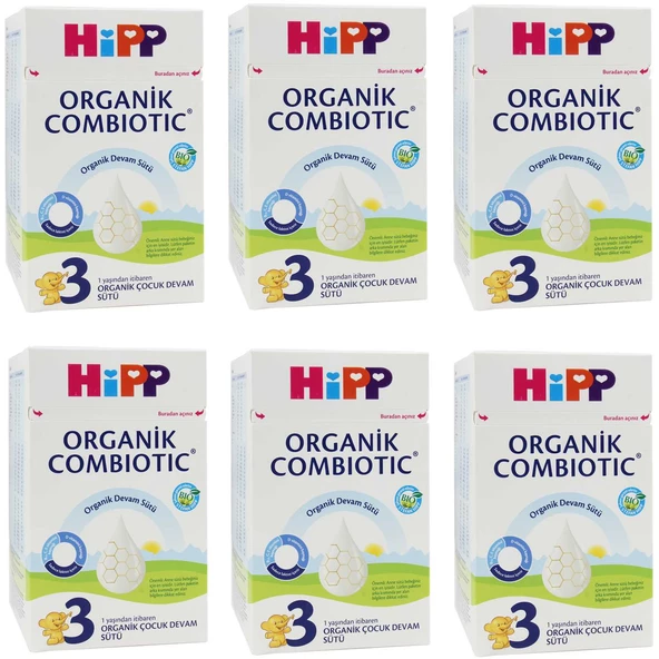 Hipp 3 Organik Combiotic 800 gr Devam Sütü 6 ADET ürün görseli 1