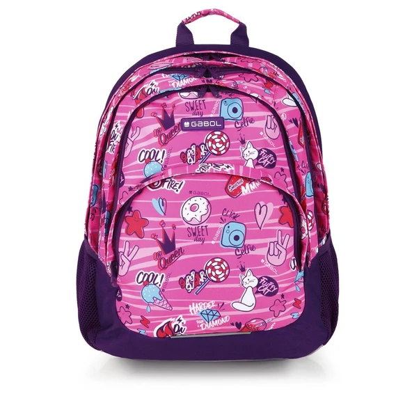 Gabol Okul Sırt Çantası Sticker Pembe 21L GB.234140 ürün görseli 1