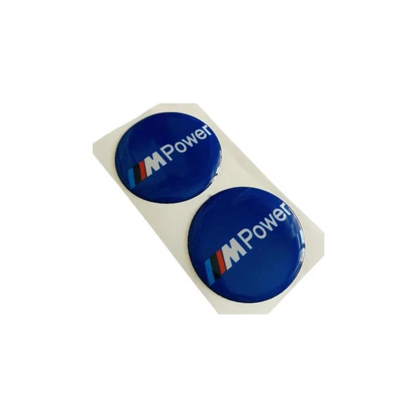 Mpower Damla Etiket Sticker 5x5cm 2'Li Lacivert ürün görseli 1