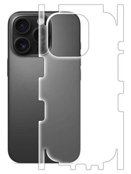 Iphone 16 Pro ile Uyumlu MAT TPU Arka Kaplama 360 ürün görseli 1