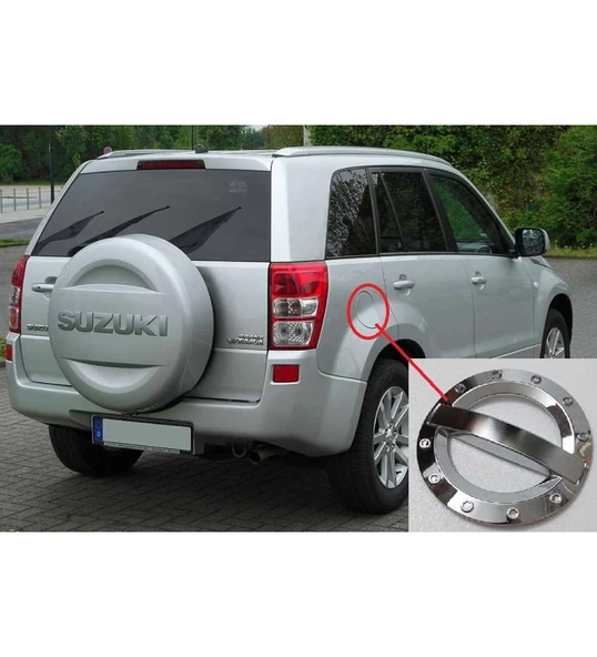 Suzuki Grand Uyumlu Vitara 2007 2012 Depo Kapağı Kaplama Abs(Plastik) Krom ürün görseli 1
