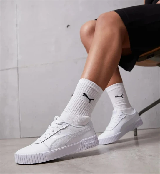 Puma Carina 2.0 Kadın Beyaz Sneaker / Spor Ayakkabı 385849 02 ürün görseli 1