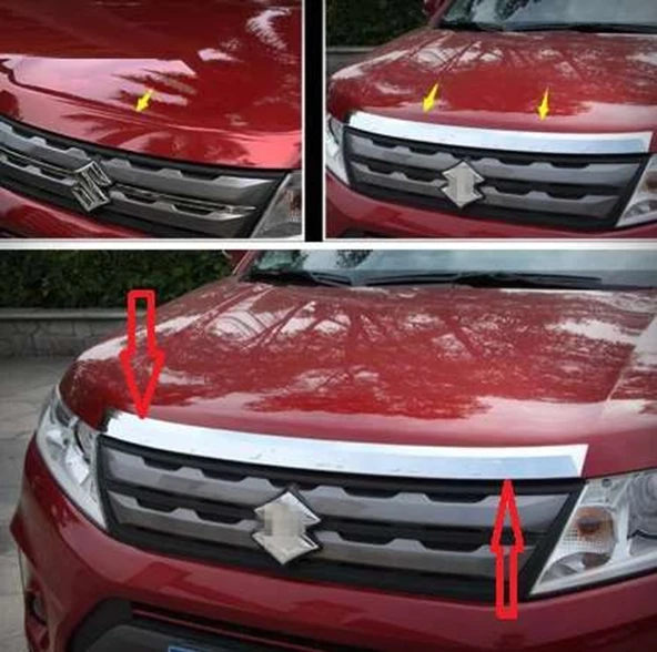 Suzuki Grand Uyumlu Vitara 2015 Sonrası Ön Kaput Koruma Krom ürün görseli 1