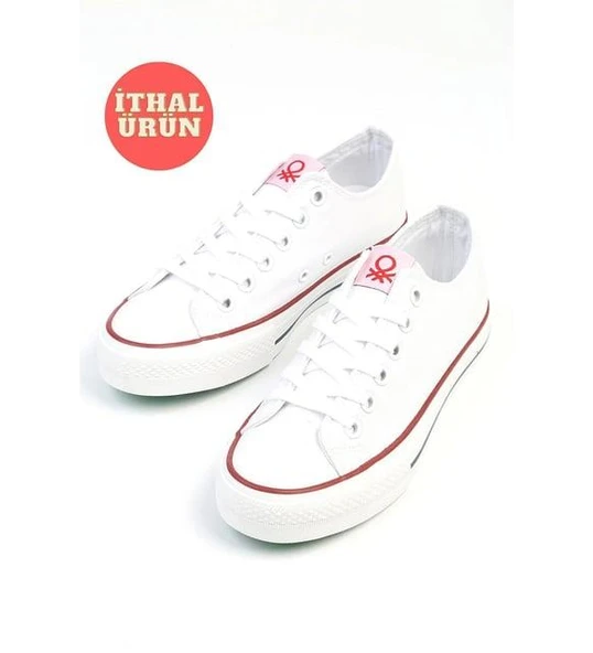 BENETTON BNİ-30196 İTHAL VOLKANİZE KADIN SNEAKERS AYAKKABI ürün görseli 1