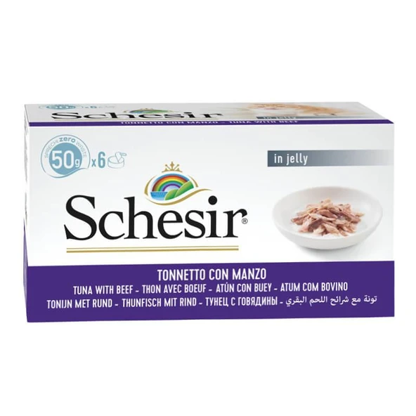Schesir Ton Balıklı ve Biftekli Kedi Konservesi 50 gr (6 AL 5 ÖDE) ürün görseli 1