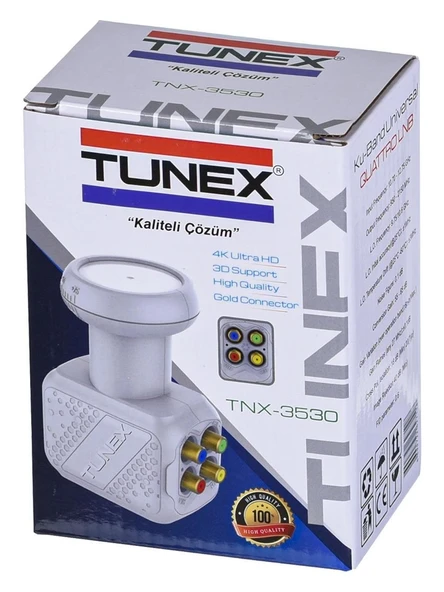 Tunex 4K Ultra Hd Ku-Band Üniversal Dörtlü Lnb ürün görseli 1