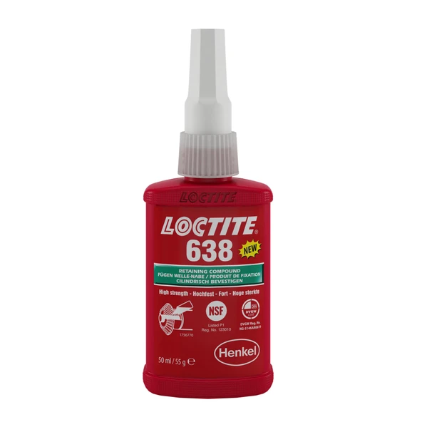Loctite 638 Yüksek Mukavemetli Sıkı Geçme Bileşeni 50 ml ürün görseli 1