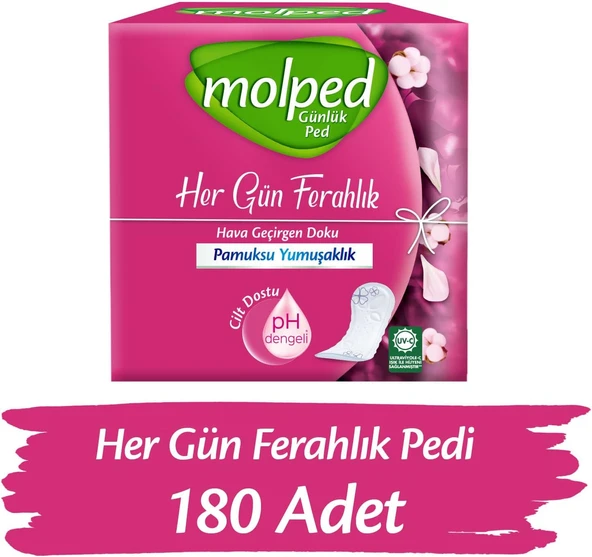Molped Her Gün Ferahlık İnce Günlük Ped 60'lı 3 Adet ürün görseli 1