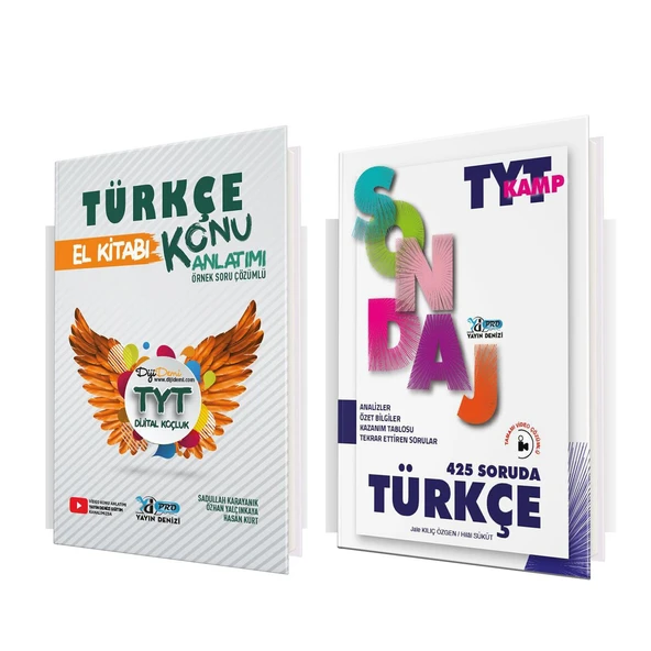 Yayın Denizi TYT Türkçe El Kitabı ve Pro Sondaj Soru Bankası Seti 2 Kitap ürün görseli 1