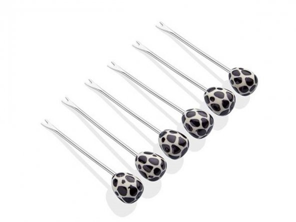 Lamedore Giraffe 6 lı Kokteyl Çatalı Seti 11,5 cm 1SV-817IN ürün görseli 1