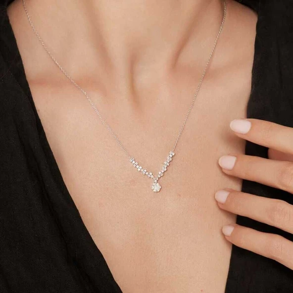 0.55 Karat Pırlanta Trend Kolye ürün görseli 1