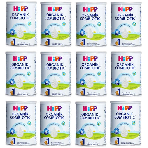 Hipp 1 Organik Combiotic Bebek Sütü 350 gr 12 Adet ürün görseli 1