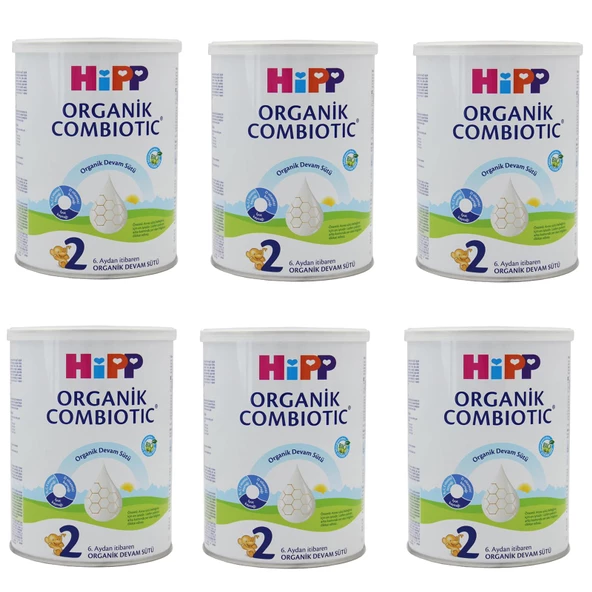 Hipp 2 Organik Combiotic Devam Sütü 350 gr 6 Adet ürün görseli 1