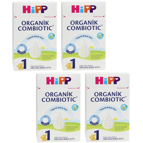 Hipp 1 Organik Combiotic 800 gr Bebek Sütü 4 ADET ürün görseli 1