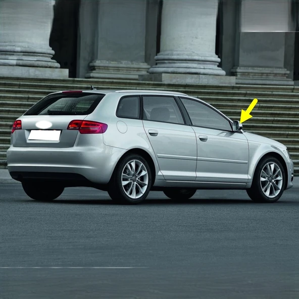 Audi A3 2011-2012 Sağ Dış Dikiz Ayna Kapağı 8F0857528 ürün görseli 1